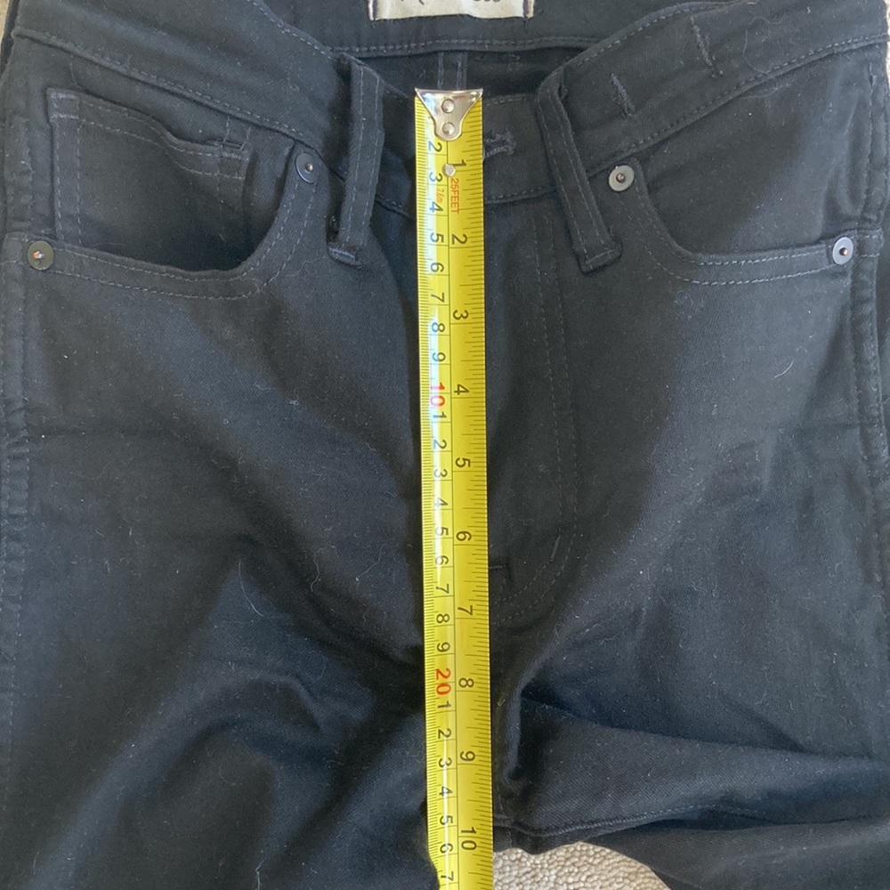 10” High- Rise Women Skinny Jeans Black Sz 24 Madewell - Picture 11 of 16